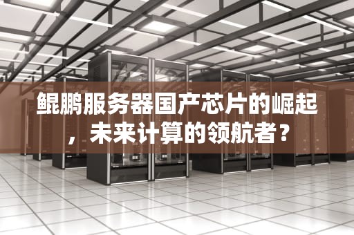 鲲鹏服务器国产芯片的崛起，未来计算的领航者？