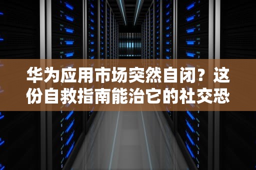 华为应用市场突然自闭？这份自救指南能治它的社交恐惧症