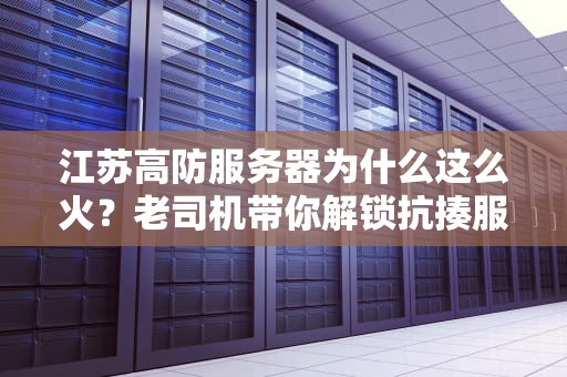 江苏高防服务器为什么这么火？老司机带你解锁抗揍服务器的秘密！