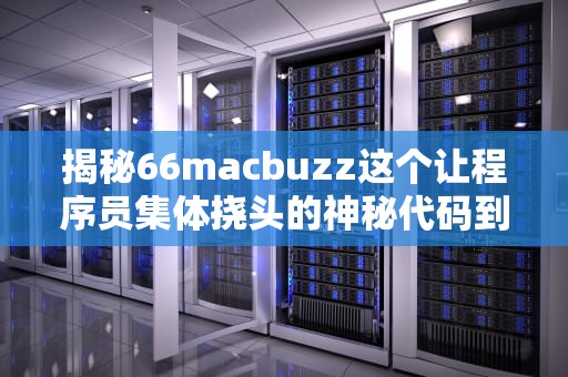 揭秘66macbuzz这个让程序员集体挠头的神秘代码到底是何方神圣？