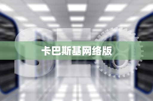 卡巴斯基网络版