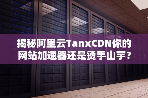 揭秘阿里云TanxCDN你的网站加速器还是烫手山芋？专业测评+避坑指南