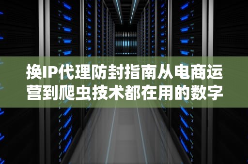 换IP代理防封指南从电商运营到爬虫技术都在用的数字隐身术