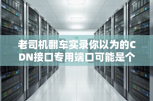 老司机翻车实录你以为的CDN接口专用端口可能是个伪命题？