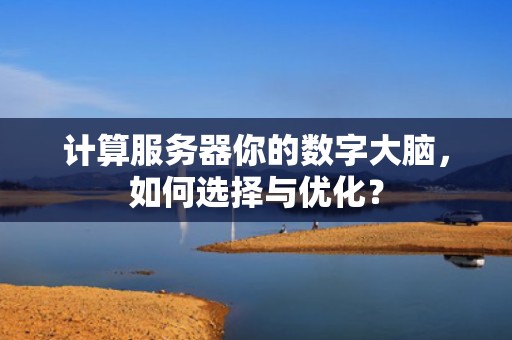 计算服务器你的数字大脑，如何选择与优化？