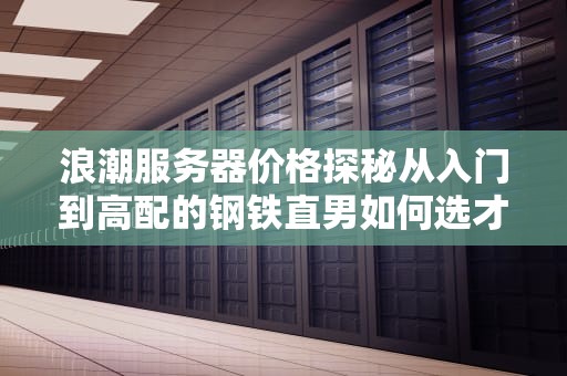 浪潮服务器价格探秘从入门到高配的钢铁直男如何选才不肉疼？
