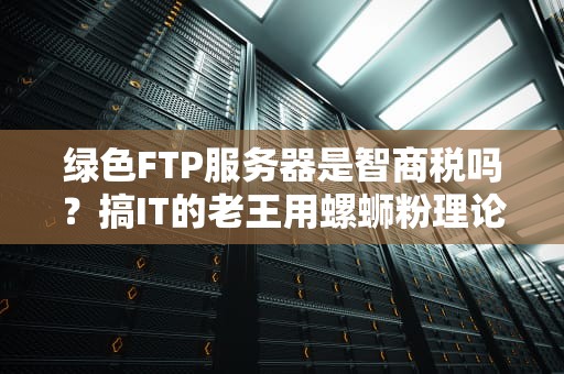绿色FTP服务器是智商税吗？搞IT的老王用螺蛳粉理论给你讲透