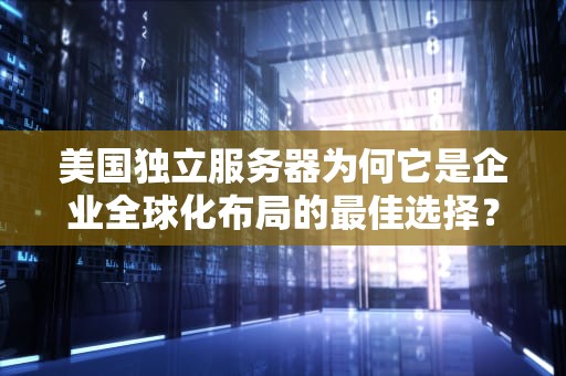 美国独立服务器为何它是企业全球化布局的最佳选择？