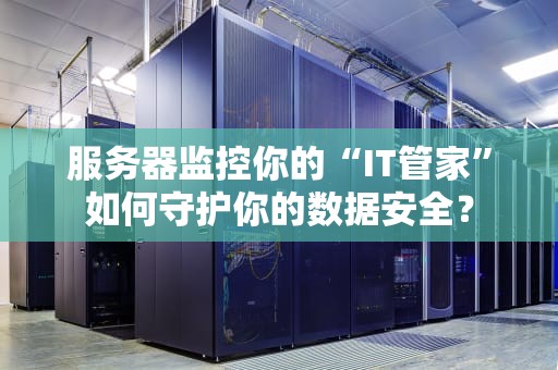 服务器监控你的“IT管家”如何守护你的数据安全？