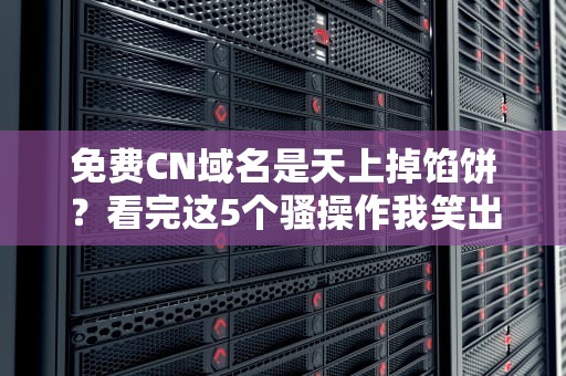 免费CN域名是天上掉馅饼？看完这5个骚操作我笑出了鼻涕泡
