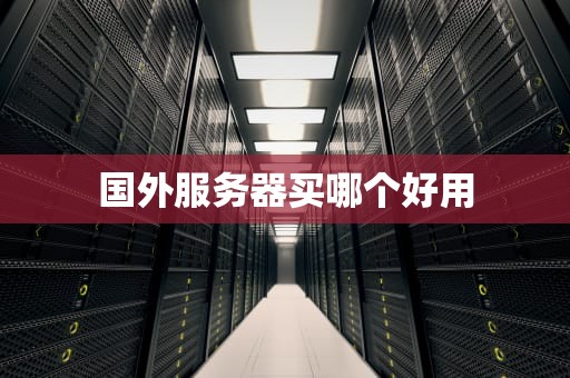 国外服务器买哪个好用