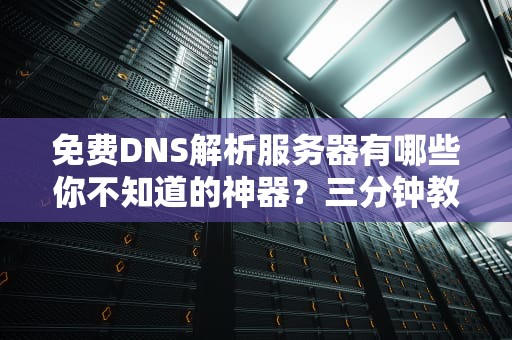 免费DNS解析服务器有哪些你不知道的神器？三分钟教你选对网络导航员