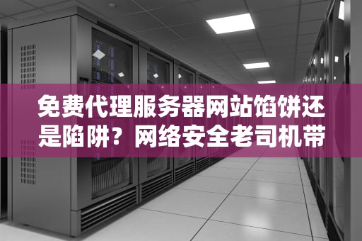 免费代理服务器网站馅饼还是陷阱？网络安全老司机带你飙车识坑
