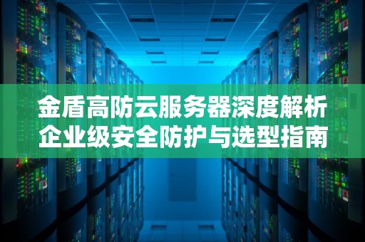 金盾高防云服务器深度解析企业级安全防护与选型指南