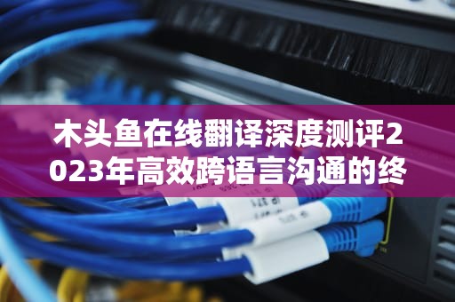 木头鱼在线翻译深度测评2023年高效跨语言沟通的终极解决方案
