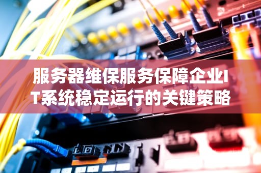 服务器维保服务保障企业IT系统稳定运行的关键策略