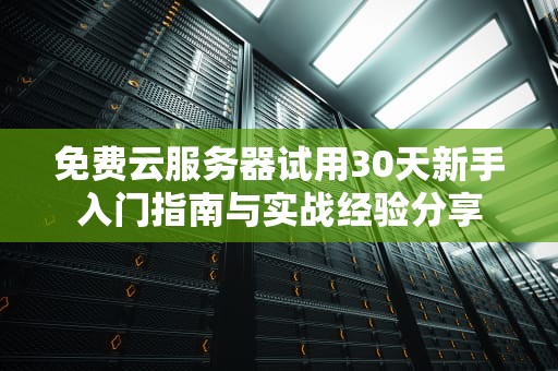 免费云服务器试用30天新手入门指南与实战经验分享