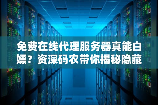 免费在线代理服务器真能白嫖？资深码农带你揭秘隐藏的九连环套路