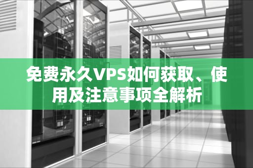 免费永久VPS如何获取、使用及注意事项全解析