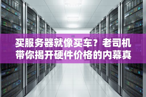 买服务器就像买车？老司机带你揭开硬件价格的内幕真相！