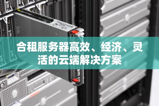 合租服务器高效、经济、灵活的云端解决方案