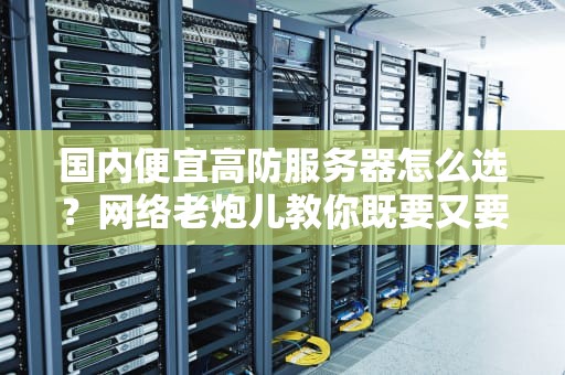 国内便宜高防服务器怎么选？网络老炮儿教你既要又要的骚操作