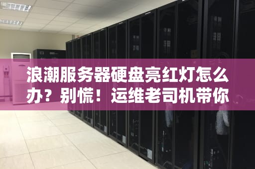 浪潮服务器硬盘亮红灯怎么办？别慌！运维老司机带你3步轻松排雷