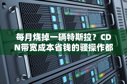 每月烧掉一辆特斯拉？CDN带宽成本省钱的骚操作都在这里了！