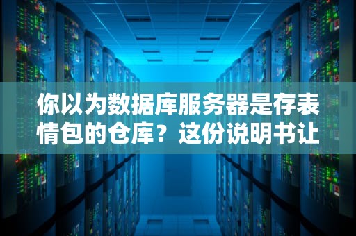 你以为数据库服务器是存表情包的仓库？这份说明书让你重新认识数据老管家！