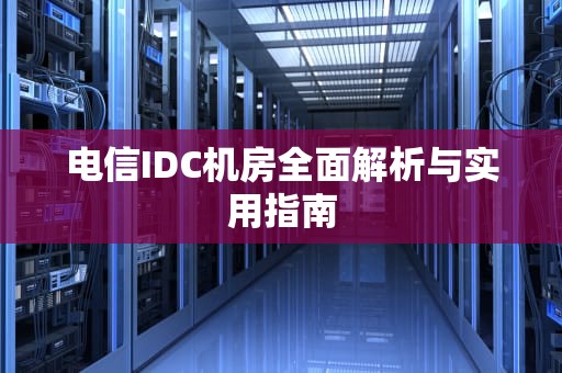 电信IDC机房全面解析与实用指南