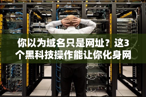 你以为域名只是网址？这3个黑科技操作能让你化身网络福尔摩斯