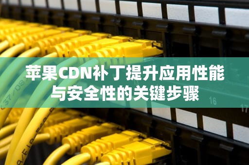 苹果CDN补丁提升应用性能与安全性的关键步骤