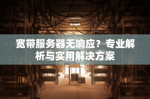 宽带服务器无响应？专业解析与实用解决方案