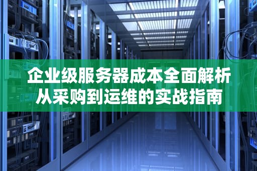 企业级服务器成本全面解析从采购到运维的实战指南