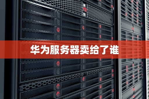 华为服务器卖给了谁