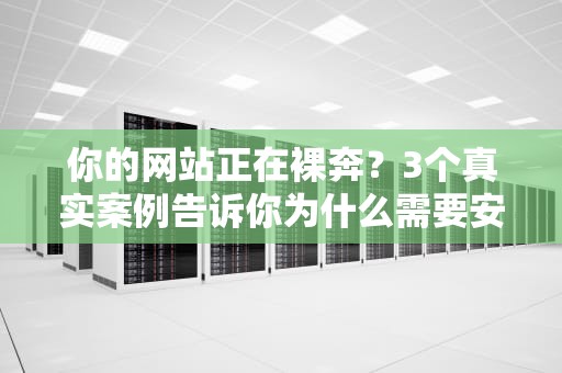 你的网站正在裸奔？3个真实案例告诉你为什么需要安全狗服务器
