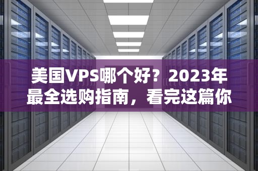 美国VPS哪个好？2023年最全选购指南，看完这篇你就懂了！