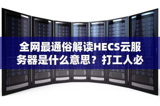 全网最通俗解读HECS云服务器是什么意思？打工人必看的云计算黑话指南