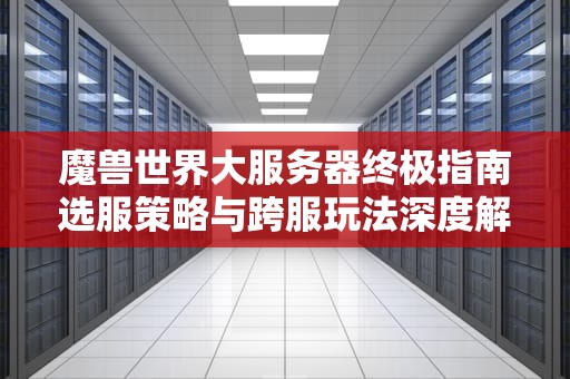 魔兽世界大服务器终极指南选服策略与跨服玩法深度解析