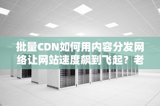 批量CDN如何用内容分发网络让网站速度飙到飞起？老司机带你避坑！