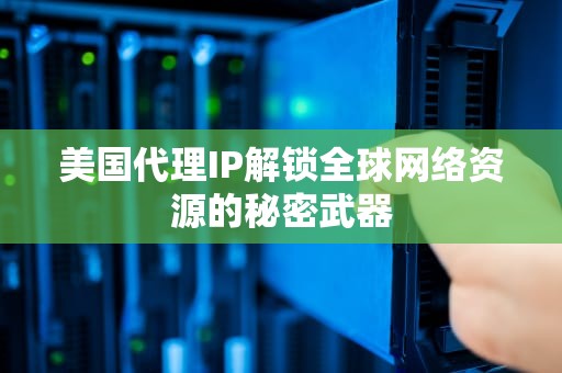 美国代理IP解锁全球网络资源的秘密武器