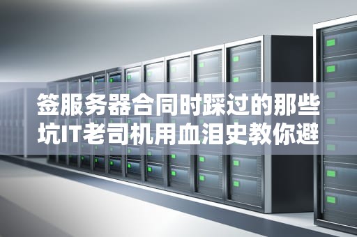 签服务器合同时踩过的那些坑IT老司机用血泪史教你避雷指南