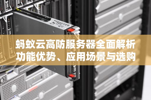 蚂蚁云高防服务器全面解析功能优势、应用场景与选购指南