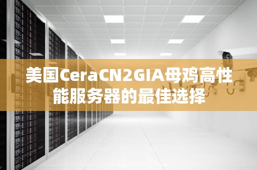 美国CeraCN2GIA母鸡高性能服务器的最佳选择
