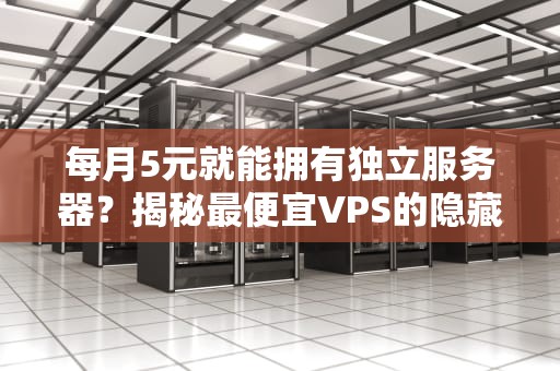 每月5元就能拥有独立服务器？揭秘最便宜VPS的隐藏陷阱与选购技巧