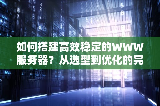 如何搭建高效稳定的WWW服务器？从选型到优化的完整指南