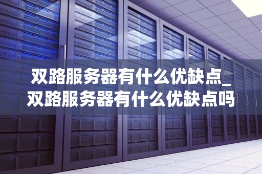 双路服务器有什么优缺点_双路服务器有什么优缺点吗_双路服务器的优缺点及其应用分析
