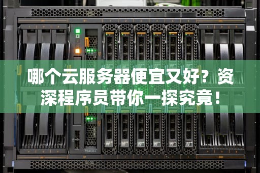 哪个云服务器便宜又好？资深程序员带你一探究竟！