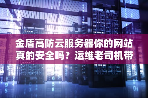 金盾高防云服务器你的网站真的安全吗？运维老司机带你揭秘抗DDoS黑科技