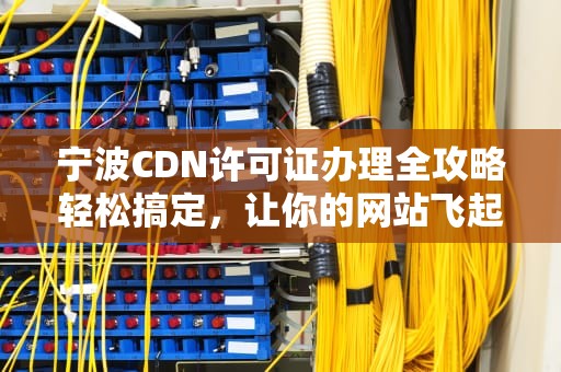 宁波CDN许可证办理全攻略轻松搞定，让你的网站飞起来！